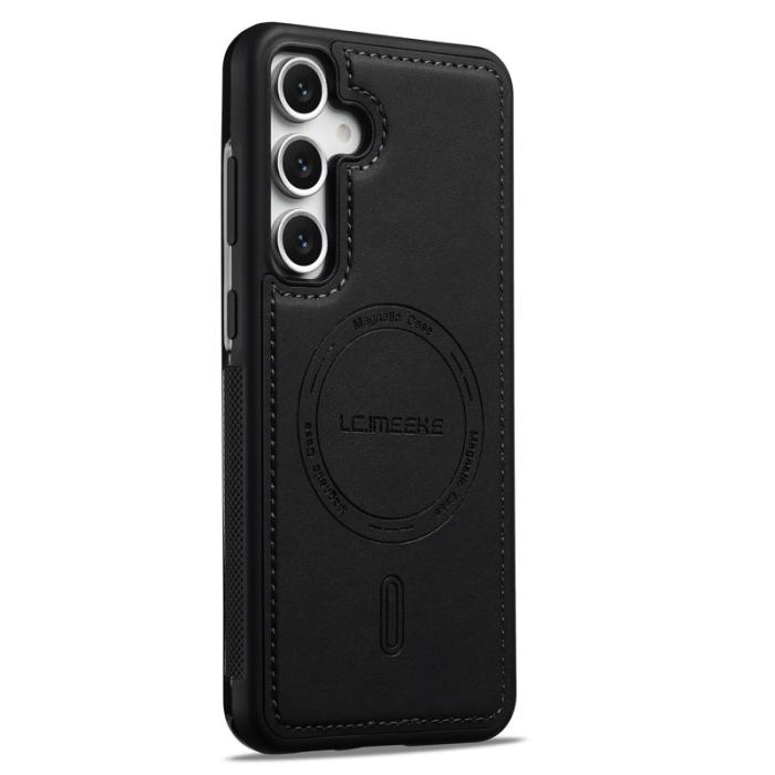 LC.imeeke - LC.IMEEKE L6 Fodral för Samsung Galaxy A17/A26 KonstLäder - Svart