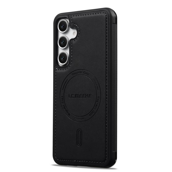 LC.imeeke - LC.IMEEKE L6 Fodral för Samsung Galaxy A17/A26 KonstLäder - Svart
