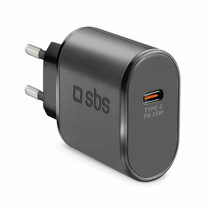 SBS - SBS Snabbladdare 25W USB-C med PD - Svart