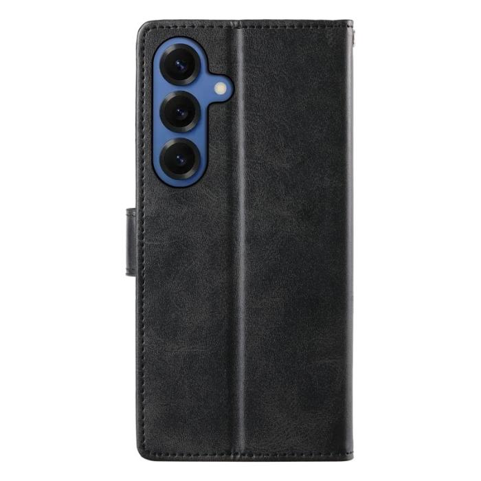 OEM - Samsung Galaxy S26 Fodral Ställ PU Läder Flip Skydd - Svart
