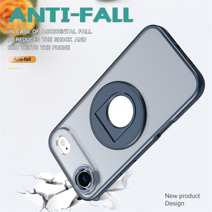 A-One Brand - iPhone 17 Air Mobilskal MagSafe Rotating Kickstand - Mörkblå