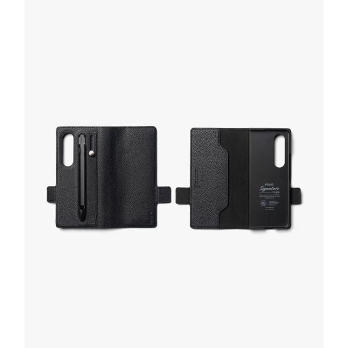 UTGATT1 - Ringke Galaxy Z Fold 4 Plånboksfodral Signature EZ Strap - Svart