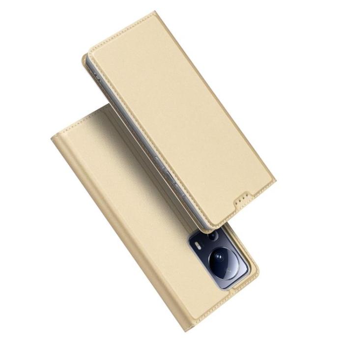 Dux Ducis - Dux Ducis Xiaomi 13 Lite Plånboksfodral Skin Pro - Guld