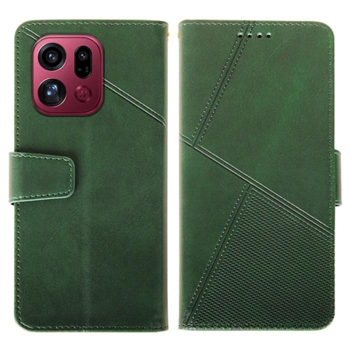 IDEWEI - IDEWEI Oppo Find X9 Pro Plånboksfodral Konstläder Ställ - Grön