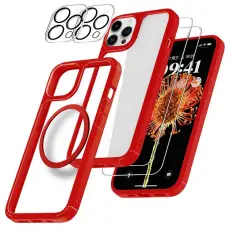 Boom of Sweden - [6in1] Boom iPhone 13 Pro Skal - Kameralinsskydd - Härdat Glas - MagSafe Ring