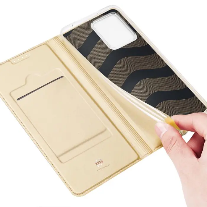 Dux Ducis - Dux Duxis Xiaomi Redmi Note 12 4G Plånboksfodral Skin Pro - Guld