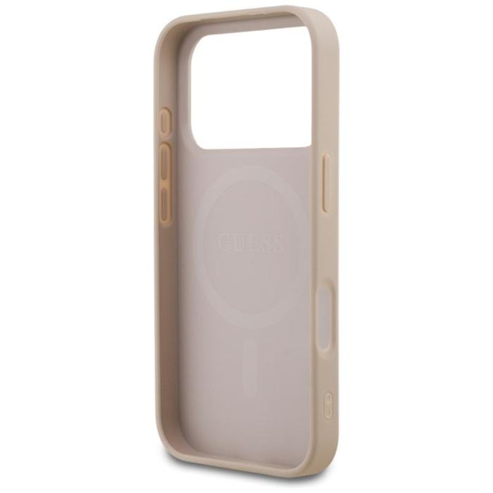Guess - Guess iPhone 17 Pro Mobilskal MagSafe 4G Small Classic Logo - Rosa