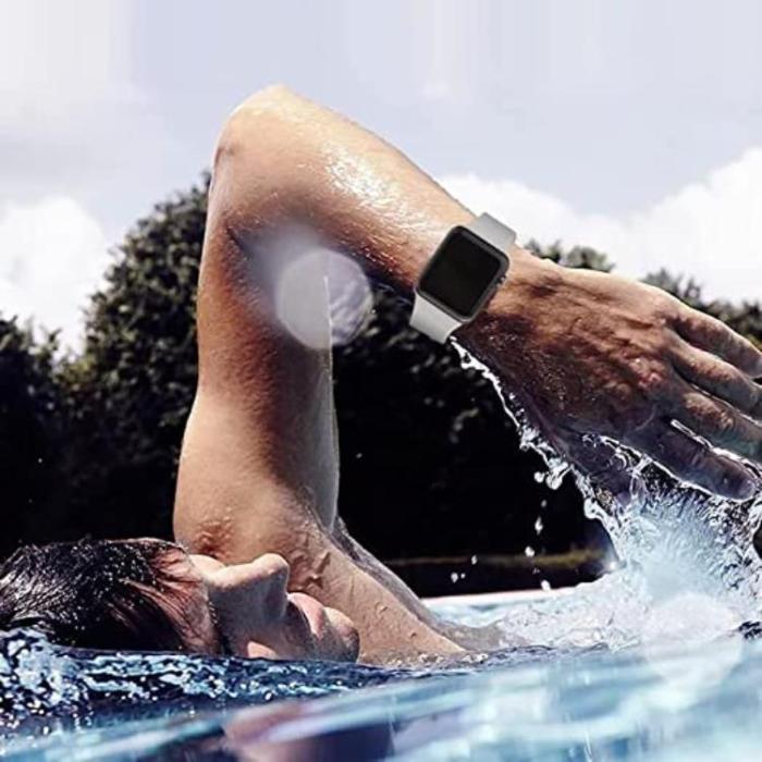 OEM - Apple Watch 4/5/6/7/8/SE/Ultra (49/45/44/42mm) Silikon Ocean Band - Starlight