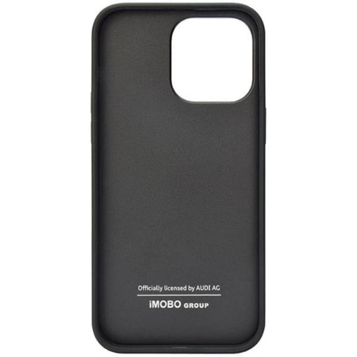 Audi - Audi iPhone 14 Pro Max Mobilskal Äkta Läder - Svart