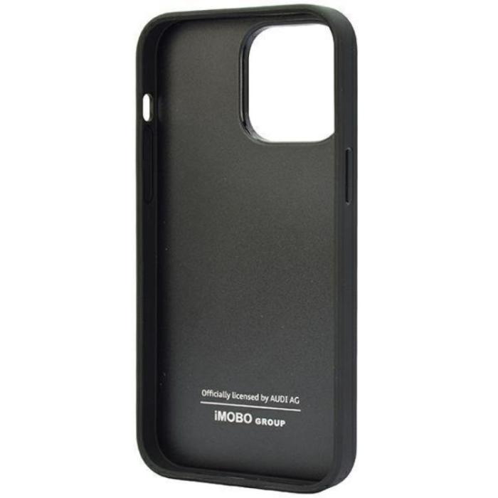 Audi - Audi iPhone 14 Pro Max Mobilskal Äkta Läder - Svart