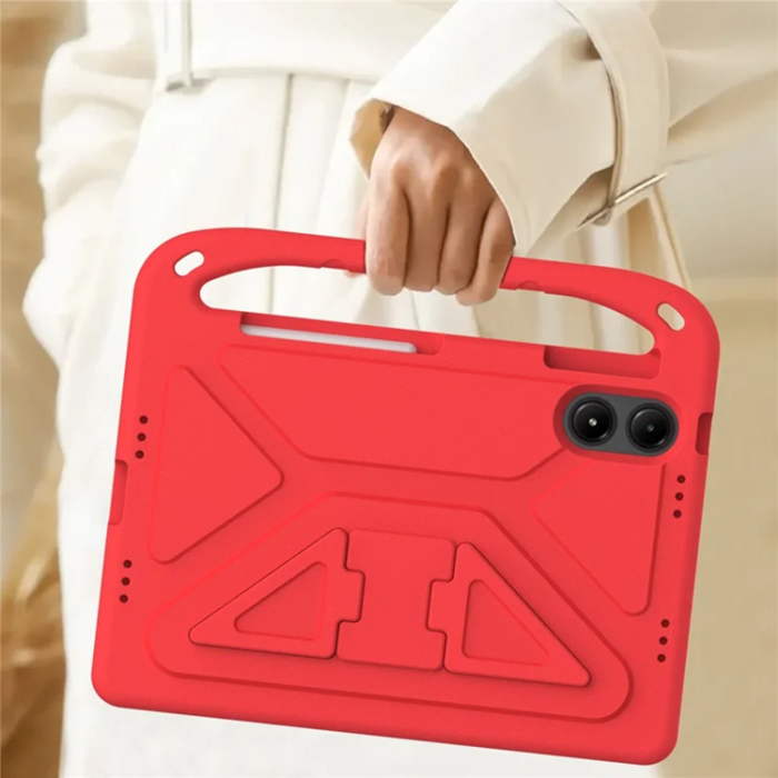 A-One Brand - Xiaomi Redmi Pad Pro/5G/Poco Pad Skal EVA Handgrepp Kickstand - Röd