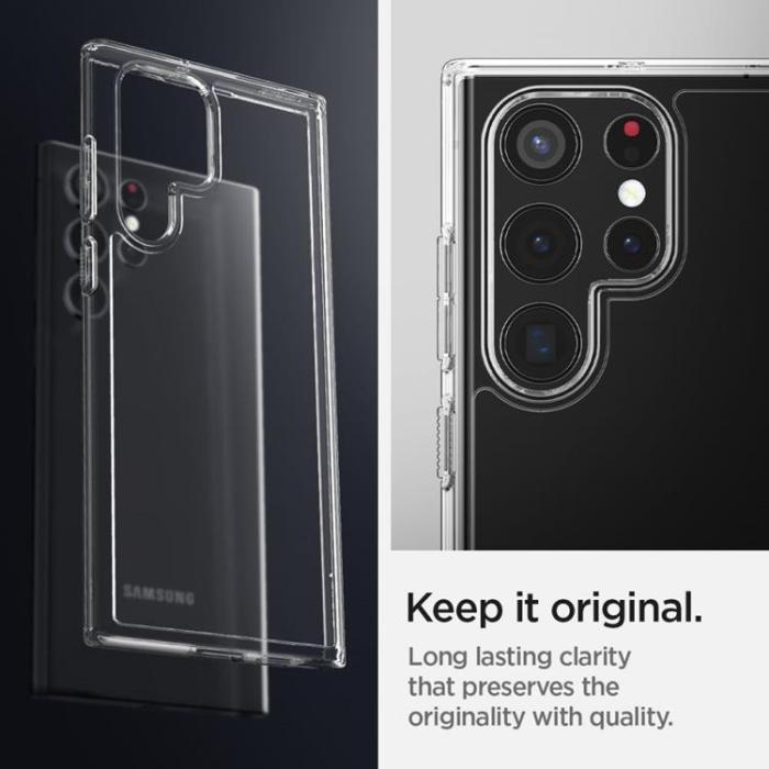 UTGATT1 - Spigen Ultra Hybrid Skal Galaxy S22 Ultra - Kristallklart