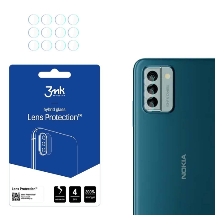 UTGATT - 3MK Nokia G22 Kameralinsskydd i Härdat Glas