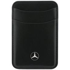 Mercedes - Mercedes MagSafe Korth&aring;llare L&auml;der Pl&aring;nbok - Svart