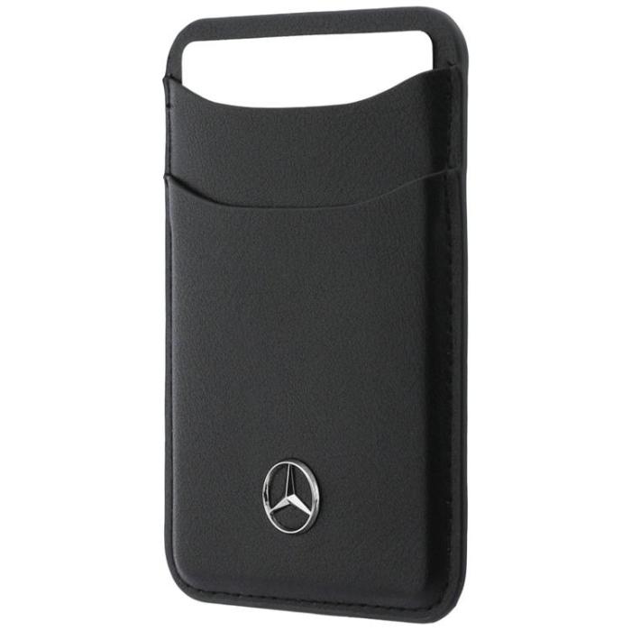 Mercedes - Mercedes MagSafe Korthållare Läder Plånbok - Svart