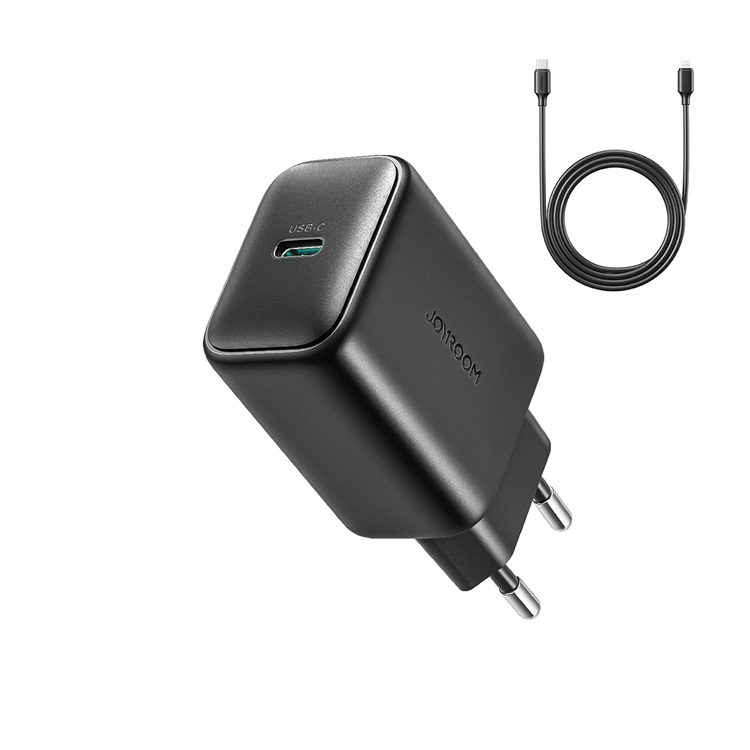 Joyroom Snabbladdare 25W USB-C Med 1m Kabel - Svart | 505295 | AlltMobil