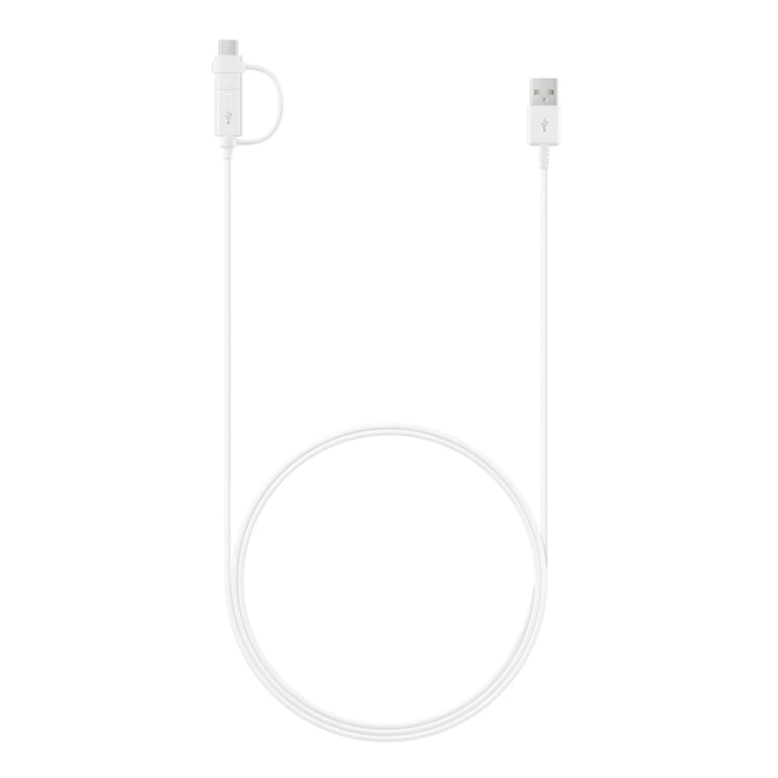Samsung - Samsung USB-A/Micro-USB Till USB-C Kabel 1.5m Combo - Vit