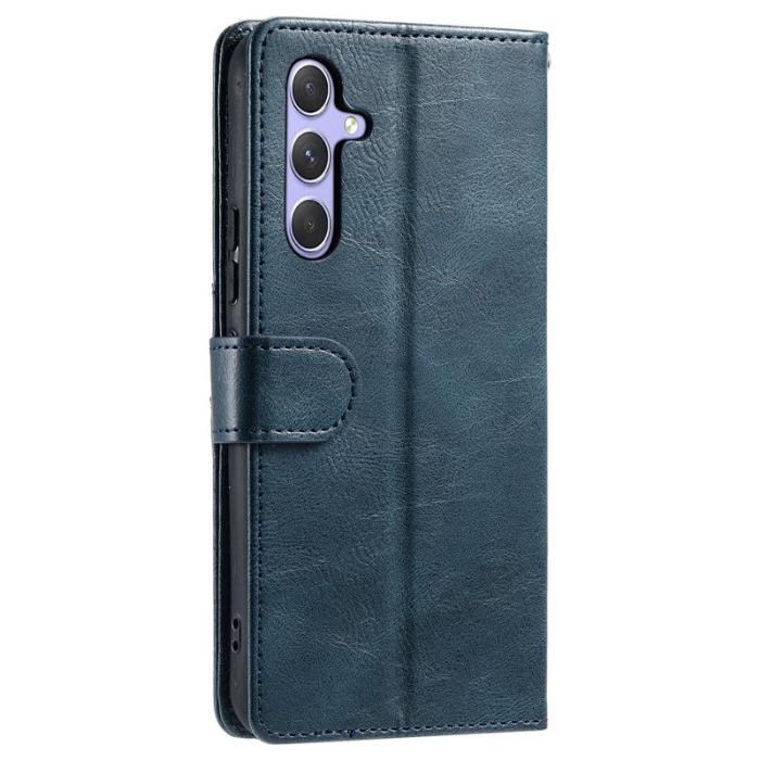 OEM - Samsung Galaxy S26 Plus Skal PU Läder 6 Kortfack - Svartgrön