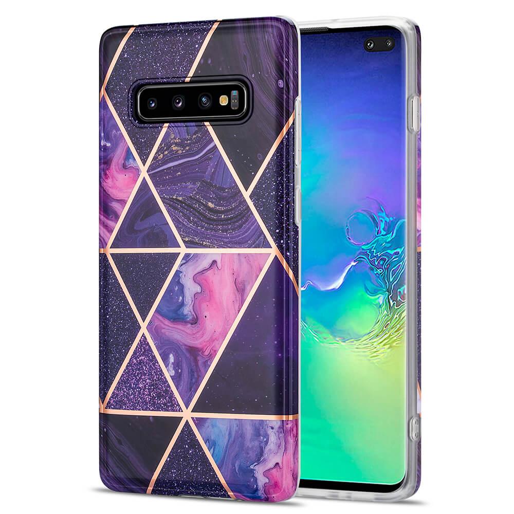 BOOM - Grid skal Galaxy S10 - Lila Marmor | 2353 | AlltMobil