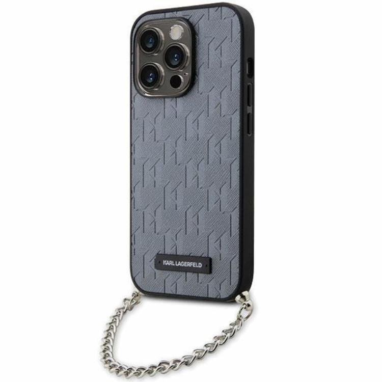 KARL LAGERFELD iPhone 14 Pro Mobilskal Monogram Chain | 2353 | AlltMobil