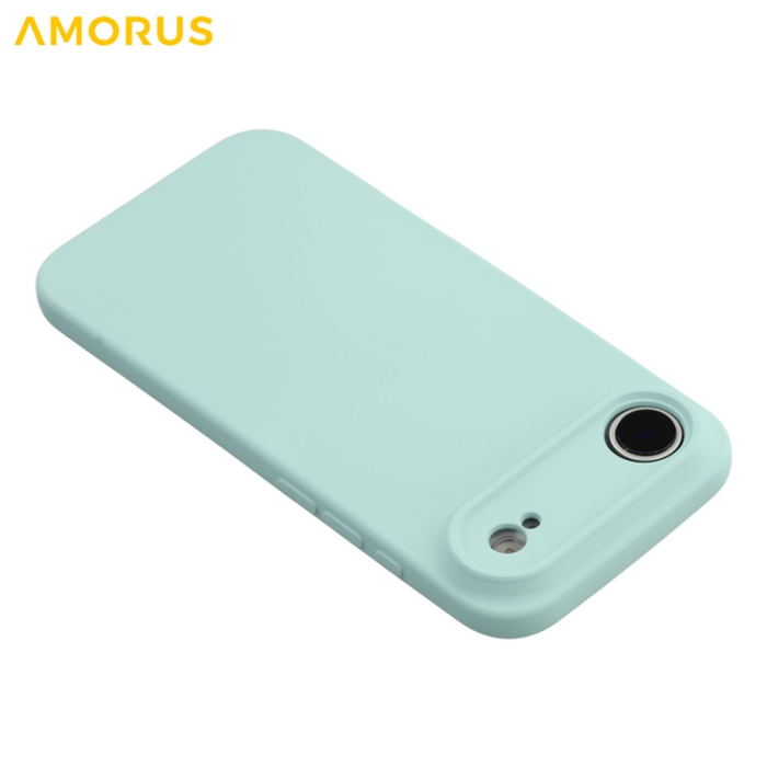 Amorus - AMORUS iPhone Air Mobilskal Precise Cutouts TPU Fiber - Babyblå