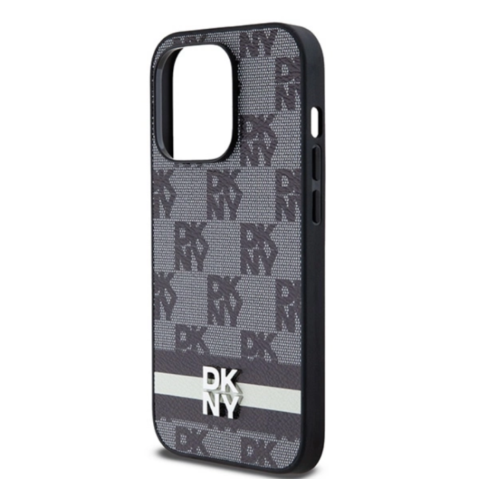 DKNY - DKNY iPhone 14 Pro Mobilskal Läder Checkered Mono Pattern