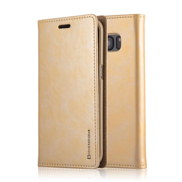 UTGATT5 - CoveredGear Discover Wallet till Samsung Galaxy S7 (Guld)