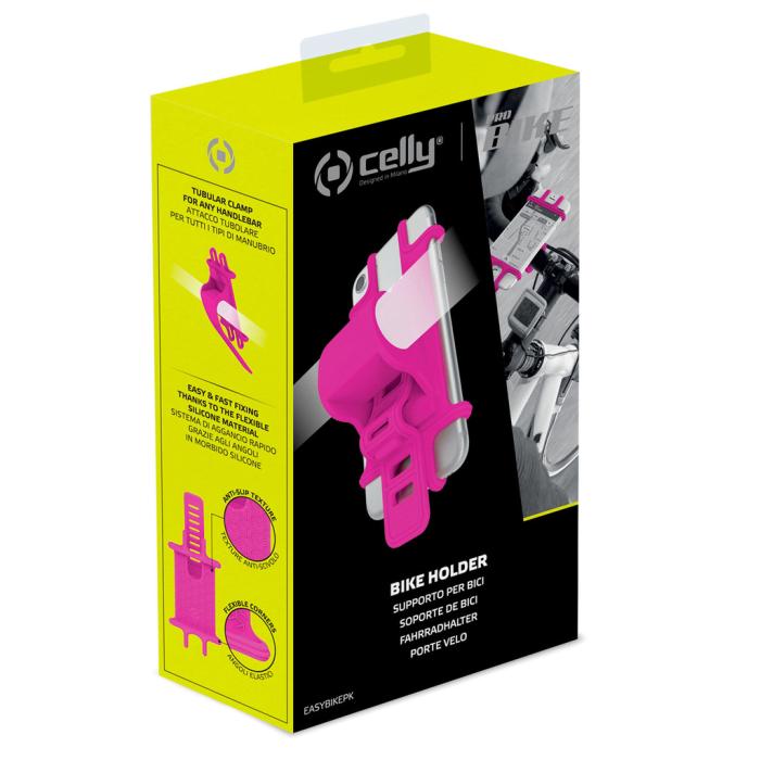 Celly - Mobilhållare för cykel/ barnvagn/ golfvagn Rosa
