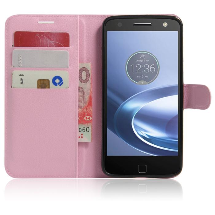 OEM - Plånboksfodral till Motorola Moto Z - Rosa