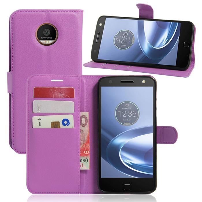 UTGATT5 - Plånboksfodral till Motorola Moto Z - Lila