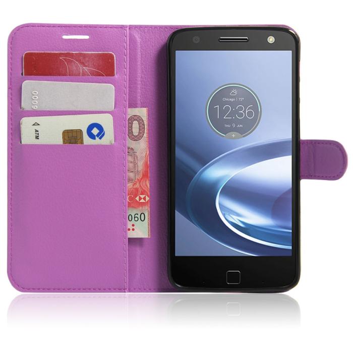 UTGATT5 - Plånboksfodral till Motorola Moto Z - Lila