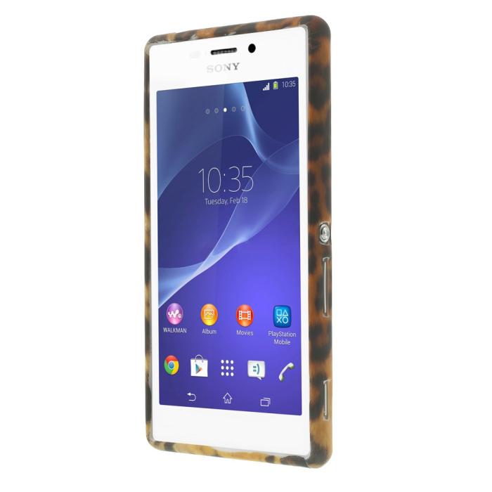 OEM - Skal till Sony Xperia M2 - Leopard