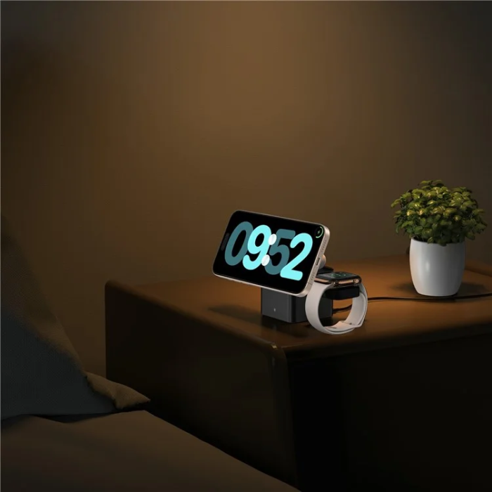 OEM - Qi2 MagSafe Trådlös Laddare iPhone, Apple Watch, Airpods