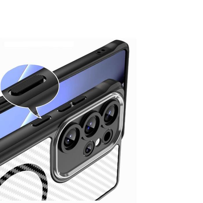 OEM - Galaxy S24 Ultra Mobilskal MagSafe Defender Carbon - Svart