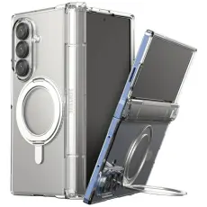 Araree - Araree Galaxy Z Fold 7 Mobilskal MagSafe Qi2 Nukin 360 S Kickstand - Clear