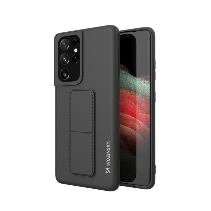Wozinsky - Wozinsky Kickstand Silicone Skal Samsung Galaxy S21 Ultra 5G - Svart
