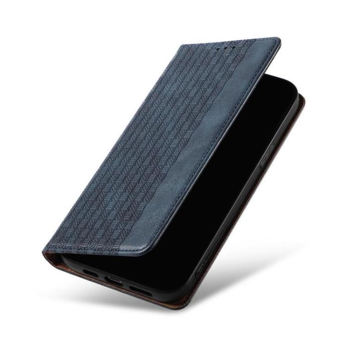 OEM - Galaxy S23 Ultra Plånboksfodral Magnet Strap - Blå
