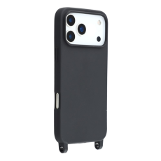 A-One Brand - iPhone 17 Pro Max Mobilskal TPU med Hål för Rem - Svart