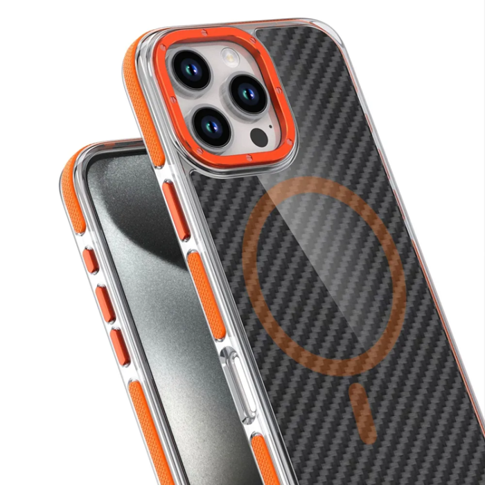 A-One Brand - iPhone 17 Mobilskal Magsafe Fiber - Orange