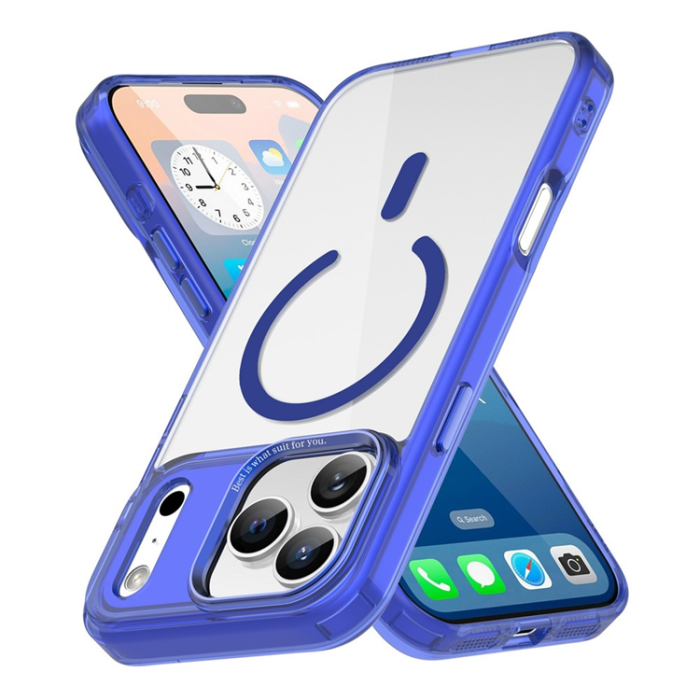 A-One Brand - iPhone 17 Pro Max Mobilskal MagSafe Transparent TPU+PC - Sapphire