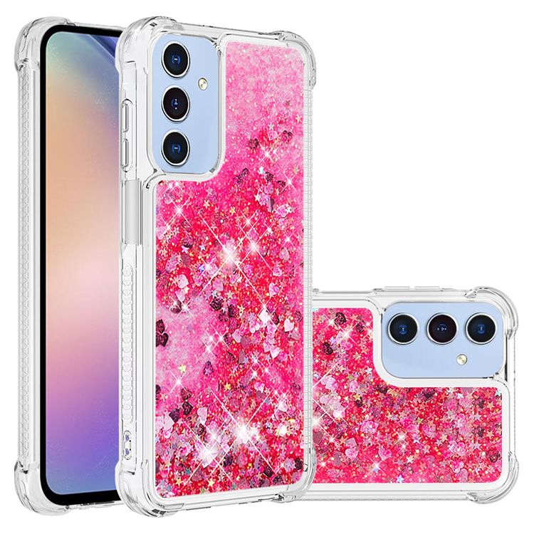 Galaxy A17/A26 Mobilskal Glitter Quicksand TPU - Rosa | 2353 | AlltMobil