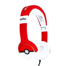 POKEMON - POKEMON Hörlurar Junior On-Ear 85dB Pokeball - Röd
