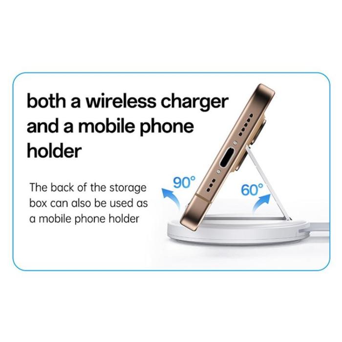 Yesido - YESIDO 5in1 Trådlös Laddare iPhone, Apple Watch, Airpods DS29 - Vit