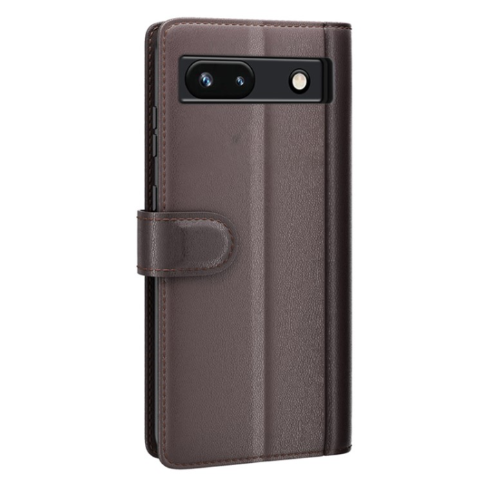 OEM - Google Pixel 7A Plånboksfodral Äkta läder Cow - Brun