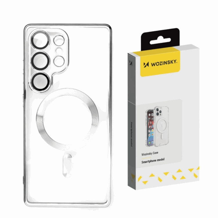 Wozinsky Galaxy S25 Mobilskal Magsafe Electroplated - Silver | 2353 | AlltMobil