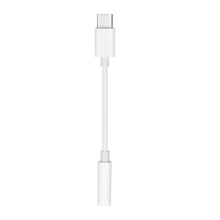 Forcell - Adapter HF/audio USB-C - Jack 3,5mm Vit