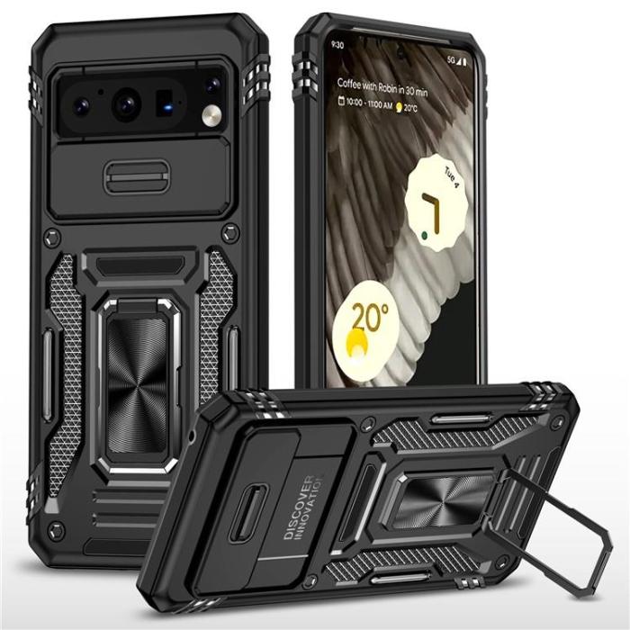OEM - Google Pixel 8 Mobilskal Armor Kickstand - Svart