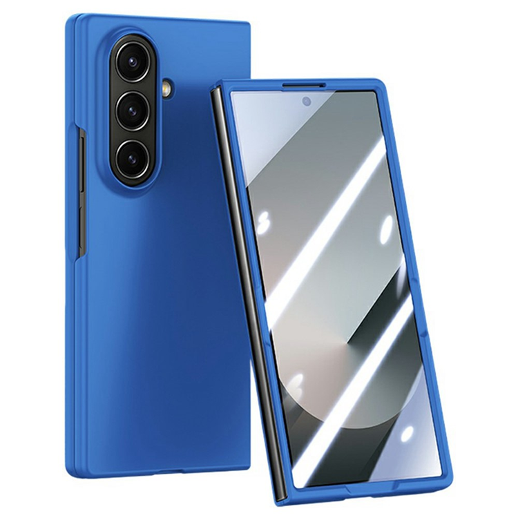 Galaxy Z Fold 7 5G Mobilskal Stort Fönster Hård PC - Mörkblå | 2353 | AlltMobil