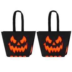 OEM - 2Pcs Halloween Godispåsar Festtillbehör Tygpåsar - Djävulens Ansikte