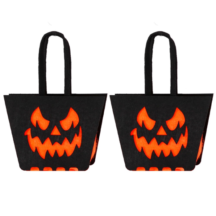 OEM - 2Pcs Halloween Godispåsar Festtillbehör Tygpåsar - Djävulens Ansikte